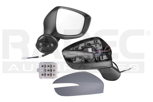 [018-1920-08] ESPEJO MZ CX5 18-23 ELECTRICO C/DESEMPANANTE C/DIRECCIONAL E/ABATIBLE P/PINTAR I SPORT/I GRAND TOURING/S GRAND TOURING/SIGNATURE L4 4 CILINDROS 2.5L 5 PUERTAS DER