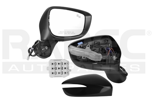 [018-1920-18] ESPEJO MZ CX5 15-17 ELECTRICO C/DESENPANANTE C/DIRECCIONAL C/SENSOR DE PROXIMIDAD P/PINTAR 6 PINES I GRAND TOURING/S GRAND TOURING L4 4 CILINDROS 2.0/2.5L 5 PUERTAS DER