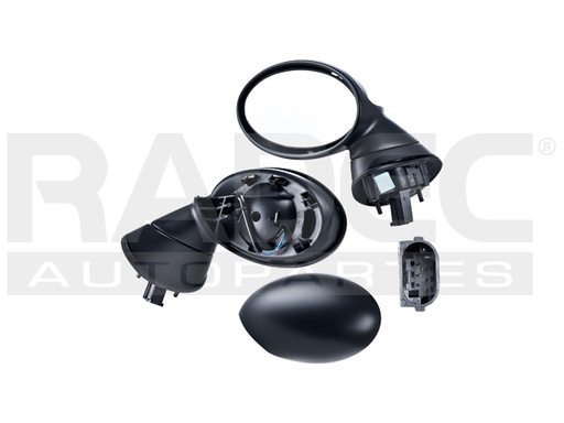 [018-2101-01] ESPEJO MN COOPER 02-10 ELECTRICO C/DESENPANANTE P/PINTAR 5 PINES SPORT/LUXURY/PARK/SALT/S/PEPPER/JOHN/CLUBMAN/CHILI/BASE L4 4CILINDROS 1.6L 2/3 PUERTAS IZQ
