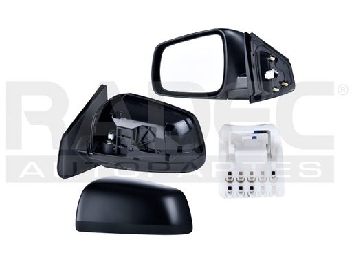 [018-2205-11] ESPEJO MT LANCER 08-15 ELECTRICO C/DESENPANANTE P/PINTAR 5 PINES LIMITED/EVOLUTION/RALLIART/ES/DE/SE/GTS/GT L4 4CILINDROS 2.0/2.4L 4 PUERTAS IZQ