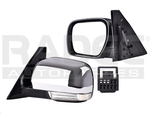 [018-2207-03] ESPEJO MT MONTERO 10-14 ELECTRICO E/ABATIBLE C/DIRECCIONAL CROMADO IZQ