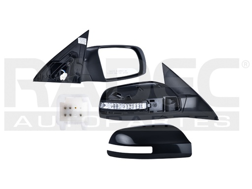 [018-2302-20] ESPEJO NS ALTIMA 07-12 ELECTRICO C/DIRECCIONAL P/PINTAR 5 PINES BASE/S/SE/SL/SR/HYBRID L4/V6 4/6 CILINDROS 2.5/3.5L 4 PUERTAS DER