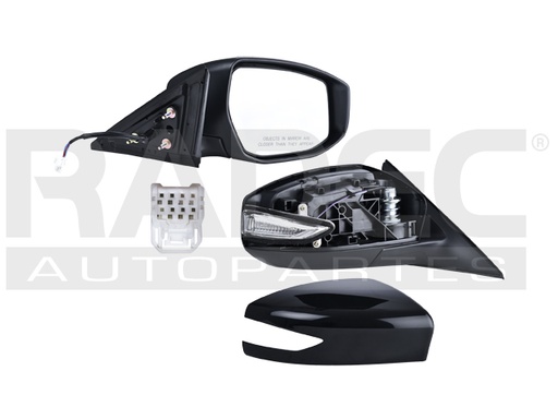 [018-2302-30] ESPEJO NS ALTIMA 13-18 ELECTRICO C/DIRECCIONAL P/PINTAR 5 PINES BASE/S/SL/SR/SV/SENSE/ADVANCE/EXCLUSIVE L4/V6 4/6 CILINDROS 2.5/3.5L 4 PUERTAS DER