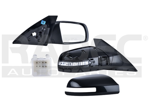 [018-2302-34] ESPEJO NS ALTIMA 08-12 ELECTRICO C/DESEMPANANTE C/DIRECCIONAL P/PINTAR 7 PINES S/SE/ L4/V6 4/6 CILINDROS 2.5/3.5L 2 PUERTAS DER