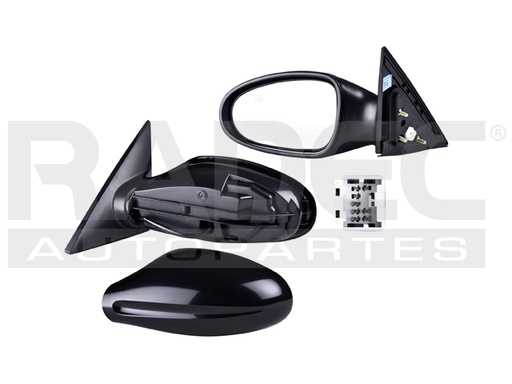 [018-2302-37] ESPEJO NS ALTIMA 02-04 ELECTRICO C/DESENPANANTE P/PINTAR 5 PINES S/SL/SE/BASE V6 6CILINDROS 3.5L 4 PUERTAS IZQ