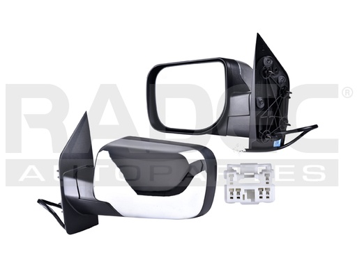[018-2304-11] ESPEJO NS ARMADA 04-15 ELECTRICO C/DESEMPANANTE CROMADO 5 PINES SV/SL/SE/BASE LE/XE/SL/SV/SE/SE OFF-ROAD/PRO-4X/PLATINUM V8 8 CILINDROS 5.6L 5 PUERTAS IZQ