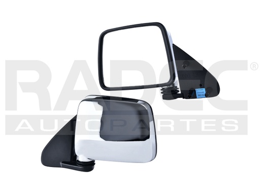 [018-2305-01] ESPEJO NS D21 94-08 MANUAL CROMADO E/LE/XE/SE/BASE L4/V6 4/6CILINDROS 2.3/2.4/2.6/3.0L 2/4 PUERTAS IZQ