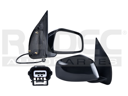 [018-2307-18] ESPEJO NS FRONTIER 05-19 ELECTRICO P/PINTAR 3 PINES LE/S/SE/COMFORT/PRO-4X/DESERT RUNNER L4/V6 4/6 CILINDROS 2.4/2.5/4.0L 2/4 PUERTAS DER