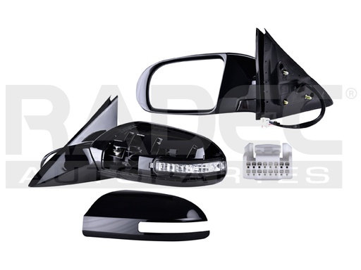 [018-2310-21] ESPEJO NS MAXIMA 09-15 ELECTRICO C/DIRECCIONAL P/PINTAR 5 PINES SV/S V6 6CILINDROS 3.5L 4 PUERTAS IZQ