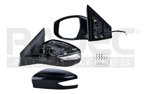 [018-2316-37] ESPEJO NS SENTRA 13-16 ELECTRICO C/DESENPANANTE C/DIRECCIONAL P/PINTAR 7 PINES SENSE/ADVANCE/S/SL/SR L4 4CILINDROS 1.8L 4 PUERTAS IZQ