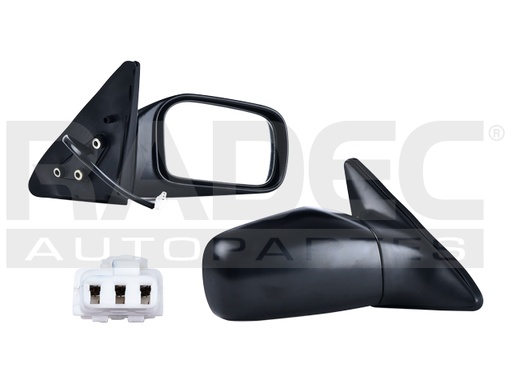 [018-2321-08] ESPEJO NS TSURU 92-17 ELECTRICO CORRUGADO 3 PINES GS L4 4CILINDROS 1.6L 4 PUERTAS DER