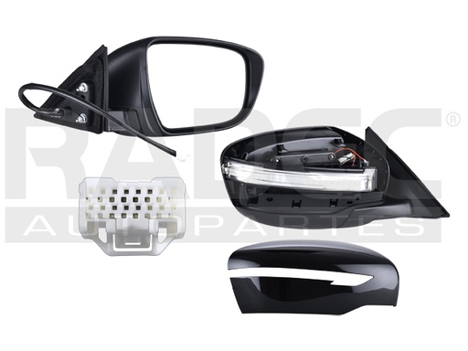 [018-2324-04] ESPEJO NS X-TRAIL 15-22 ELECTRICO C/DIRECCIONAL P/PINTAR S/SV/SL/ADVANCE/EXCLUSIVE/SENSE/ARMOR/HYBRID L4 4 CILINDROS 2.0/2.5L 5 PUERTAS DER