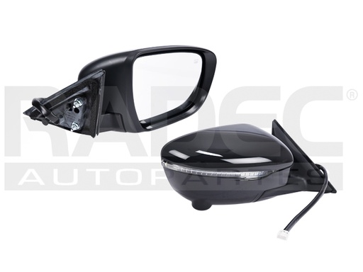 [018-2324-08] ESPEJO NS X-TRAIL 15-22 ELECTRICO C/DESENPANANTE C/DIRECCIONAL E/ABATIBLE C/CAMARA P/PINTAR S/SV/SL/ADVANCE/EXCLUSIVE/SENSE/ARMOR/HYBRID L4 4 CILINDROS 2.0/2.5L 5 PUERTAS DER