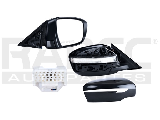 [018-2324-12] ESPEJO NS X-TRAIL 15-22 ELECTRICO C/DIRECCIONAL P/PINTAR 5 PINES S/SV/SL/ADVANCE/EXCLUSIVE/SENSE/ARMOR/HYBRID L4 4 CILINDROS 2.0/2.5L 5 PUERTAS DER