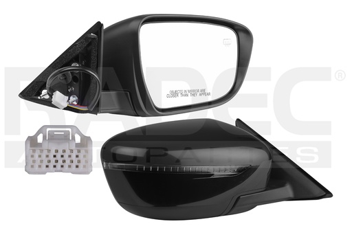 [018-2324-22] ESPEJO NS X-TRAIL 15-22 ELECTRICO C/DESENPANANTE C/DIRECCIONAL P/PINTAR HYBRID/ADVANCE/EXCLUSIVE L4 4 CILINDROS 2.0/2.5L 5 PUERTAS DER