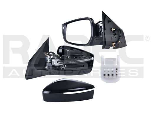 [018-2330-13] ESPEJO NS VERSA 15-19 ELECTRICO C/DIRECCIONAL C/DESEMPANANTE 6 PINES EXCLUSIVE/DRIVE/ADVANCE/SENSE L4 4 CILINDROS 1.6L 4 PUERTAS IZQ