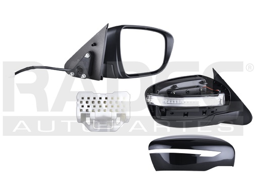 [018-2344-02] ESPEJO NS JUKE 15-17 ELECTRICO C/DIRECCIONAL E/ABATIBLE P/PINTAR S/SL/SV/NISMO/NISMO RS/ADVANCE/EXCLUSIVE L4 4 CILINDROS 1.6L 5 PUERTAS DER