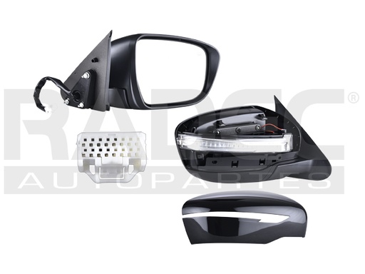 [018-2344-04] ESPEJO NS JUKE 15-17 ELECTRICO C/DESEMPANANTE C/DIRECCIONAL ABATIBLE P/PINTAR S/SL/SV/NISMO/NISMO RS/ADVANCE/EXCLUSIVE L4 4 CILINDROS 1.6L 5 PUERTAS DER