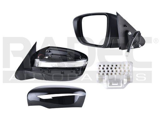 [018-2344-05] ESPEJO NS JUKE 15-17 ELECTRICO C/DESEMPANANTE C/DIRECCIONAL ABATIBLE P/PINTAR S/SL/SV/NISMO/NISMO RS/ADVANCE/EXCLUSIVE L4 4 CILINDROS 1.6L 5 PUERTAS IZQ