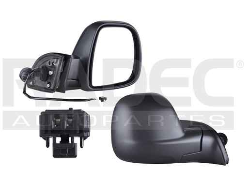 [018-2407-18] ESPEJO PG PARTNER 13-19 C/CONTROL CORRUGADO DER