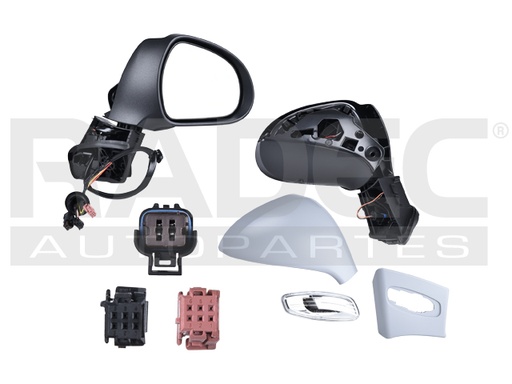 [018-2409-00] ESPEJO PG 301 13-22 ELECTRICO C/DESEMPANANTE P/PINTAR 3 PINES HDI 1.6/VTI 1.2 DER