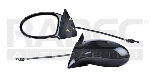 [018-2504-07] ESPEJO PT GRAND AM 02-05 C/CONTROL NEGRO  GX/GLS/GL/SE2/SE1/SE/GT1/GT/BASE IZQ