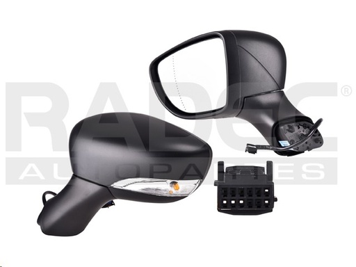 [018-2601-03] ESPEJO RN CLIO 15-17 ELECTRICO C/DESEMPANANTE C/DIRECCIONAL P/PINTAR 7 PINES RS L4 4 CILINDROS 1.6L 5 PUERTAS IZQ