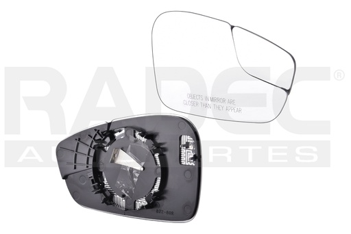 [001-1217-14] LUNA ESPEJO FD FIESTA 11-19 C/DESEMPANANTE C/PUNTO CIEGO SE/S/STTITANIUM L4 4CILINDROS 1.0/1.6L 4 PUERTAS DER