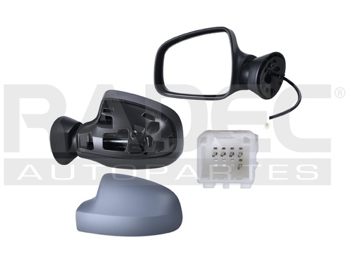 [018-2606-09] ESPEJO RN SANDERO 10-15 ELECTRICO C/DESEMPANANTE P/PINTAR 5 PINES 1.6 16V/1.6/DCI 1.5/1.4/1.2 16V IZQ