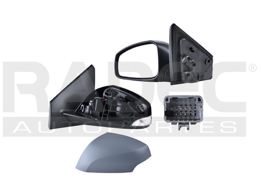 [018-2608-01] ESPEJO RN FLUENCE 11-17 ELECTRICO C/DIRECCIONAL P/PINTAR 5 PINES AUTHENTIQUE/DINAMIQUE/EXPRESSION/PRIVILEGE L4 4 CILINDROS 2.0L 4 PUERTAS IZQ