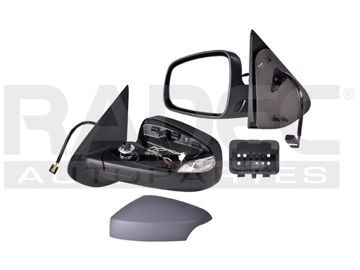 [018-2613-03] ESPEJO RN LOGAN 15-19 ELECTRICO C/DIRECCIONAL P/PINTAR 5 PINES IZQ