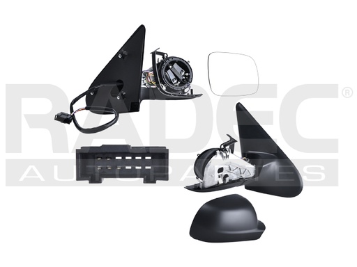 [018-2704-00] ESPEJO ST IBIZA 99-02 ELECTRICO C/DESEMPANANTE CORRUGADO 5 PINES TDI 1.9/SDI 1.9/T1.8 20V/I1.6/1.6/1.4 16V/1.4/1.0 DER