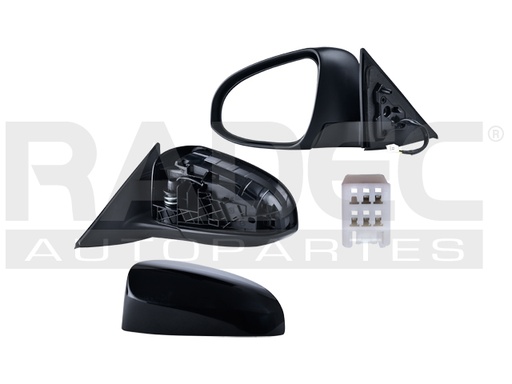 [018-3002-25] ESPEJO TY CAMRY 12-14 ELECTRICO C/DESENPANANTE P/PINTAR 5 PINES XLE/SE/LE/L/HYBRID L4/V6 4/6CILINDROS 2.5/3.5L 4 PUERTAS IZQ