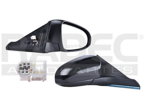 [018-3002-32] ESPEJO TY CAMRY 15-17 ELECTRICO C/DESEMPANANTE P/PINTAR 5 PINES XSE/XLE/SE/LE/HYBRID DER
