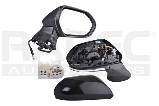 [018-3002-38] ESPEJO TY CAMRY 18-20 ELECTRICO C/DESEMPAÃ‘ANTE C/DIRECCIONAL P/PINTAR 5PINES HYBRID/LE/SE/L/XLE/XSE L4/V6 4/6CILINDROS 2.5/3.5L 4 PUERTAS DER