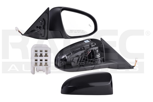[018-3002-40] ESPEJO TY CAMRY 12-14 ELECTRICO C/DESEMPANANTE P/SENSOR DE PROXIMIDAD P/PINTAR 6 PINES HYBRID/SE/XLE L4/V6 4/6CILINDROS 2.5/3.5L 4 PUERTAS DER