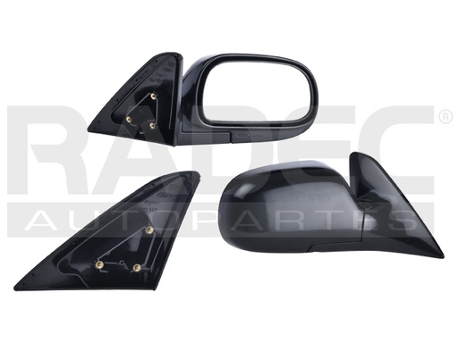 [018-3004-02] ESPEJO TY COROLLA 93-97 MANUAL NEGRO DX/BASE/CE/LE DER