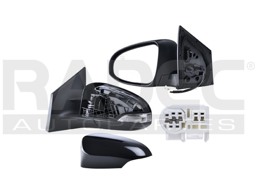 [018-3004-27] ESPEJO TY COROLLA 14-19 ELECTRICO C/DESEMPANANTE C/DIRECCIONAL P/PINTAR ECO/S/CE/LE/L LINEA ANTERIOR IZQ