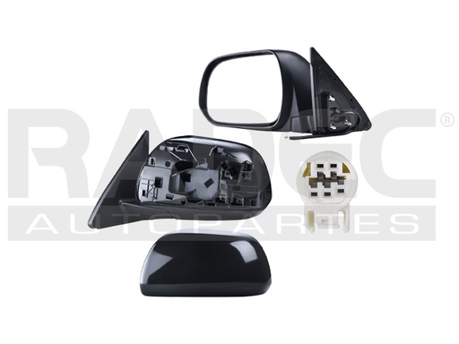 [018-3006-03] ESPEJO TY HIGHLANDER 08-13 ELECTRICO C/DESENPANANTE P/PINTAR 5 PINES SPORT/LIMITED/BASE/SE/HYBRID V6 6CILINDROS 2.7/3.4L 4 PUERTAS IZQ