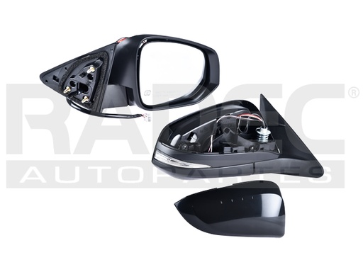[018-3006-12] ESPEJO TY HIGHLANDER 14-16 ELECTRICO C/DESENPANANTE C/DIRECCIONAL P/PINTAR LIMITED/XLE/LE/HYBRID DER