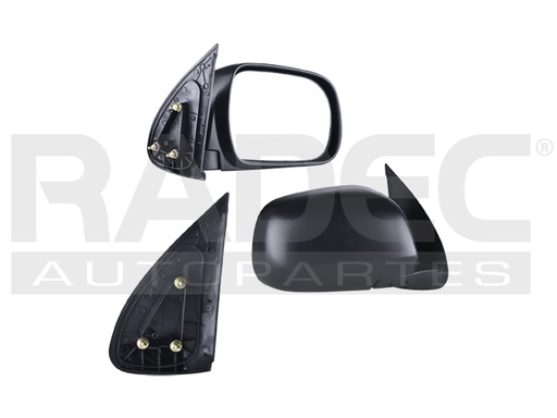 [018-3007-00] ESPEJO TY HILUX 05-11 MANUAL NEGRO DER