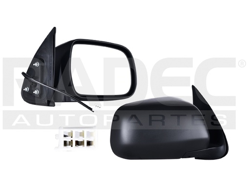 [018-3007-02] ESPEJO TY HILUX 05-08 NEGRO ELECTRICO DE