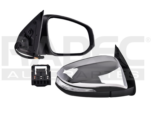 [018-3007-21] ESPEJO TY HILUX 16-19 ELECTRICO ABATIBLE