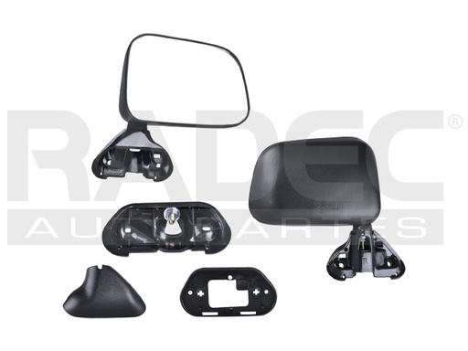 [018-3010-06] ESPEJO TY PICK UP 89-95 MANUAL CORRUGADO NEGRO (U.T.P) DER