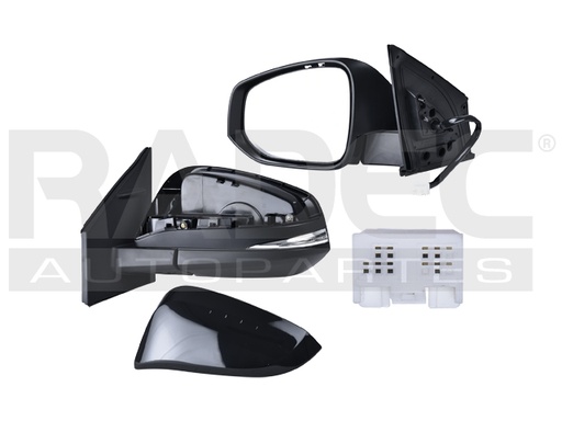 [018-3011-15] ESPEJO TY RAV 4 13-18 ELECTRICO C/DESEMPANANTE C/DIRECCIONAL P/PINTAR (7 PINES) IZQ