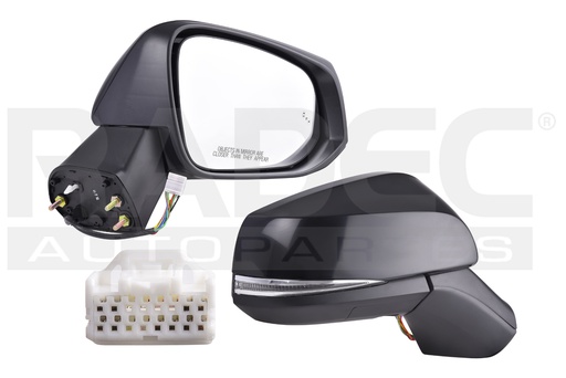 [018-3011-30] ESPEJO TY RAV 4 19-23 ELECTRICO C/DESEMPANANTE C/DIRECCIONAL C/LUZ INFERIOR P/SENSOR DE PROXIMIDAD P/PINTAR (10 PINES) ADVENTURE/LIMITED L4 4CILINDROS 2.5L 5 PUERTAS DER