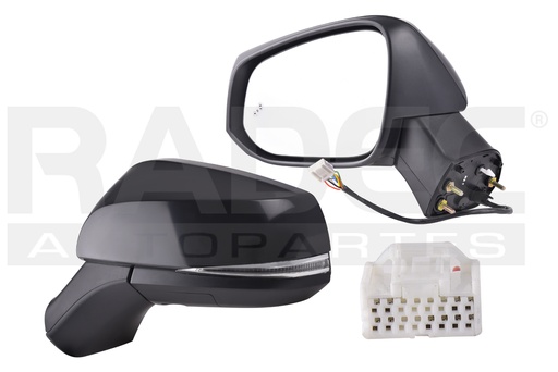[018-3011-31] ESPEJO TY RAV 4 19-23 ELECTRICO C/DESEMPANANTE C/DIRECCIONAL C/LUZ INFERIOR P/SENSOR DE PROXIMIDAD P/PINTAR (10 PINES) ADVENTURE/LIMITED L4 4CILINDROS 2.5L 5 PUERTAS IZQ