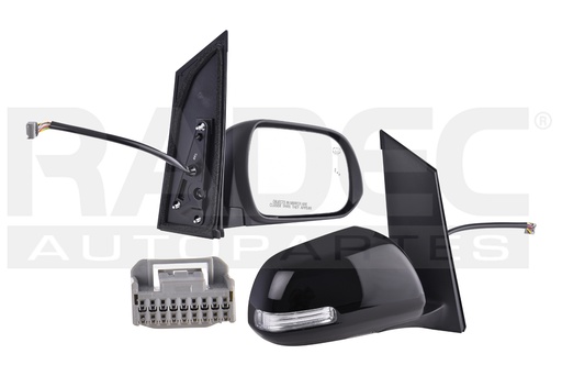 [018-3012-18] ESPEJO TY SIENNA 15-20 P/PINTAR ELECTRICO C/DESEMPANANTE E/ABATIBLE C/MEMORIA C/DIRECCIONAL C/LUZ P/SENSOR DE PROXIMIDAD CE/LE/XLE/LIMITED V6 6 CILINDROS 3.5L 5 PUERTAS DER
