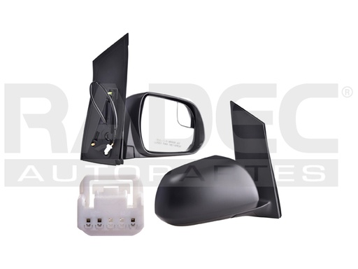 [018-3012-20] ESPEJO TY SIENNA 15-20 ELECTRICO 3 PINES C/PUNTO CIEGO CORRUGADO CE/LE/XLE/LIMITED V6 6 CILINDROS 3.5L 5 PUERTAS DER