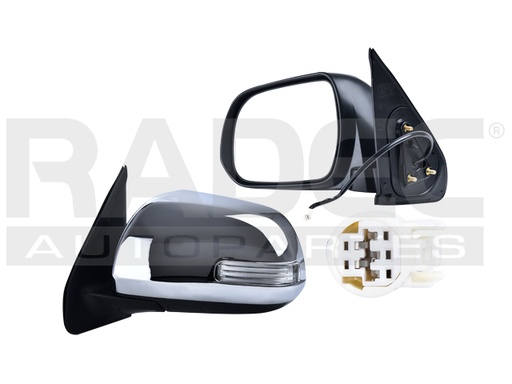 [018-3015-17] ESPEJO TY TACOMA 12-15 ELECTRICO C/DIRECCIONAL CROMADO (5 PINES)  V/TRD/PRE RUNNER/BASE L4/V6 4/6CILINDROS 2.7/4.0L 2/4 PUERTAS IZQ